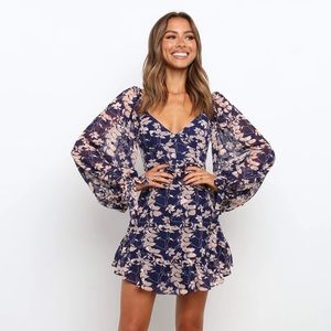 Petal and Pup Phoenix Dress in Navy